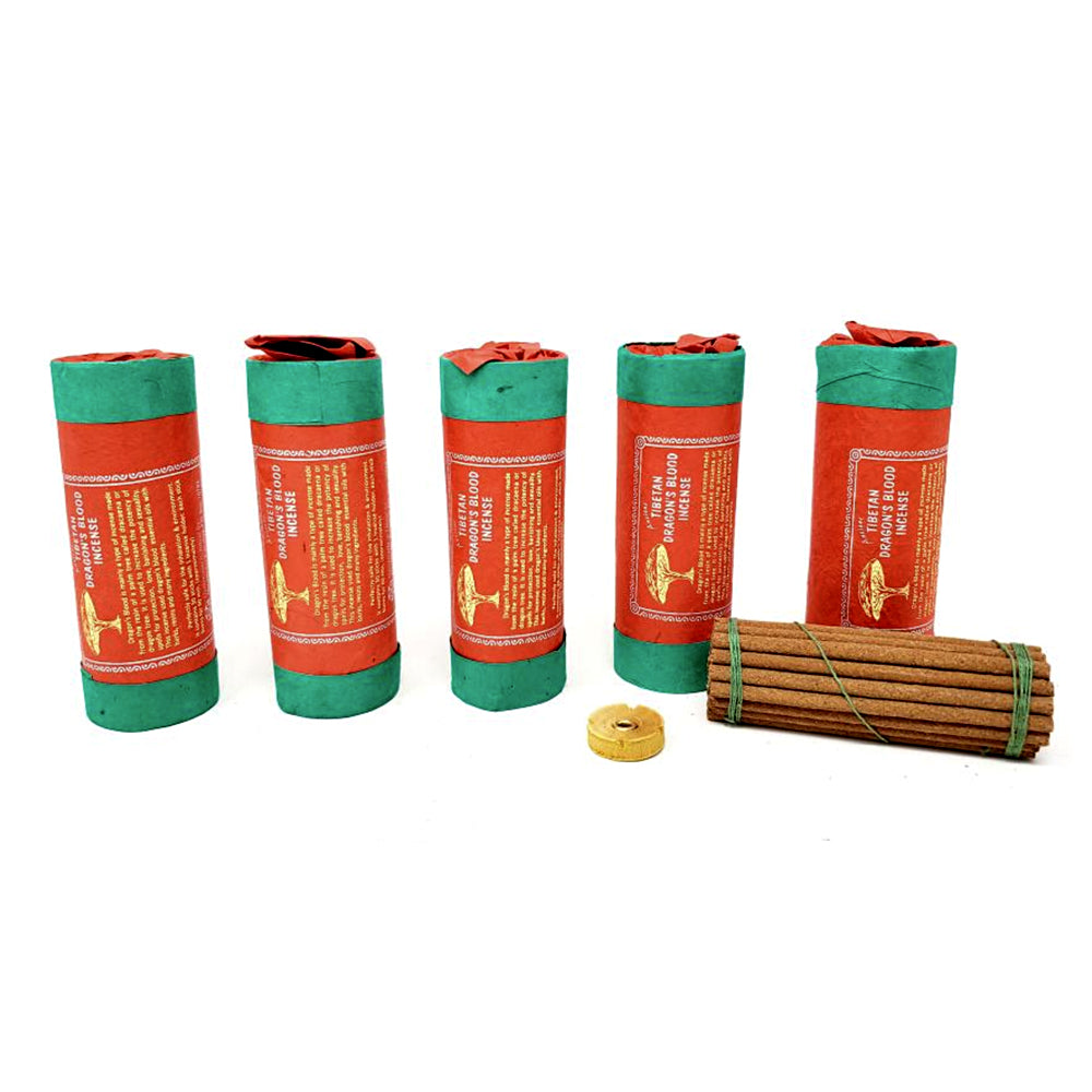 Ancient Tibetan Dragon's Blood Incense (30 stick) 4.5" | Incense | Wiccan Center