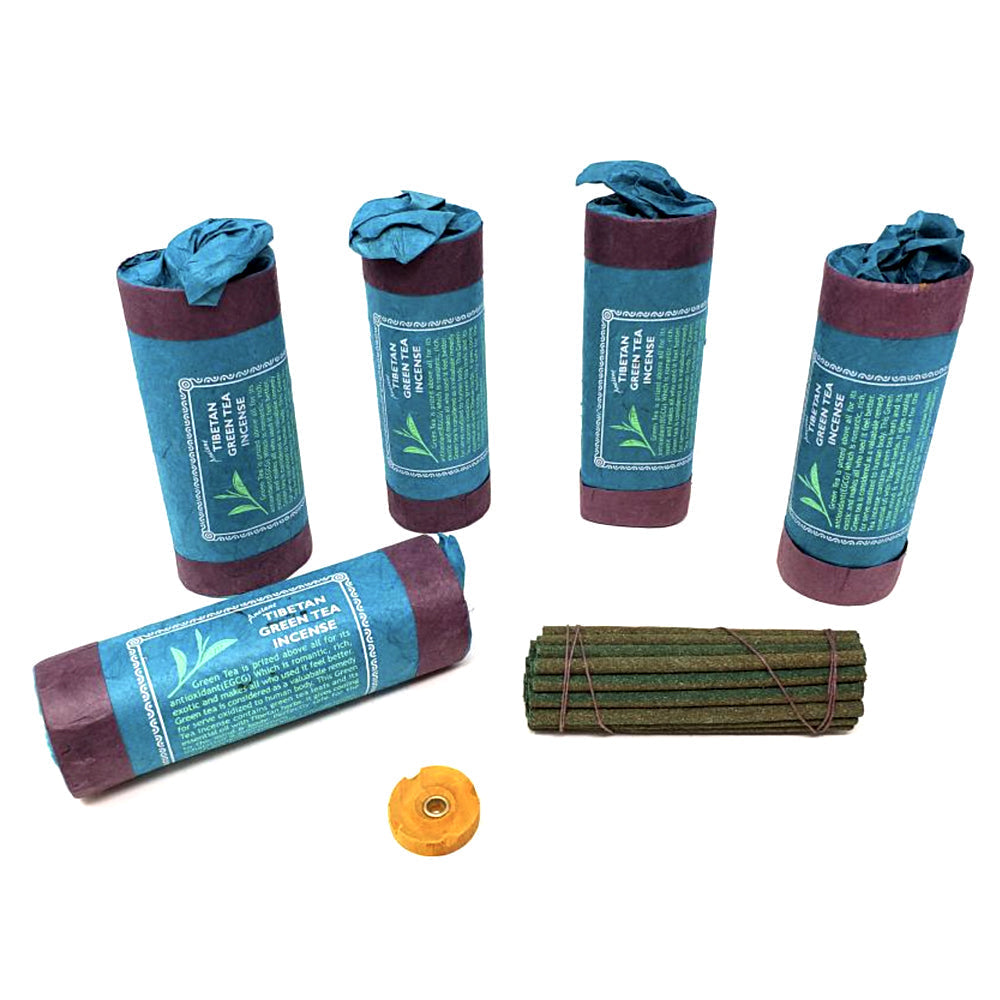 Ancient Tibetan Green Tea Incense (30 stick) 4.5" | Incense | Wiccan Center