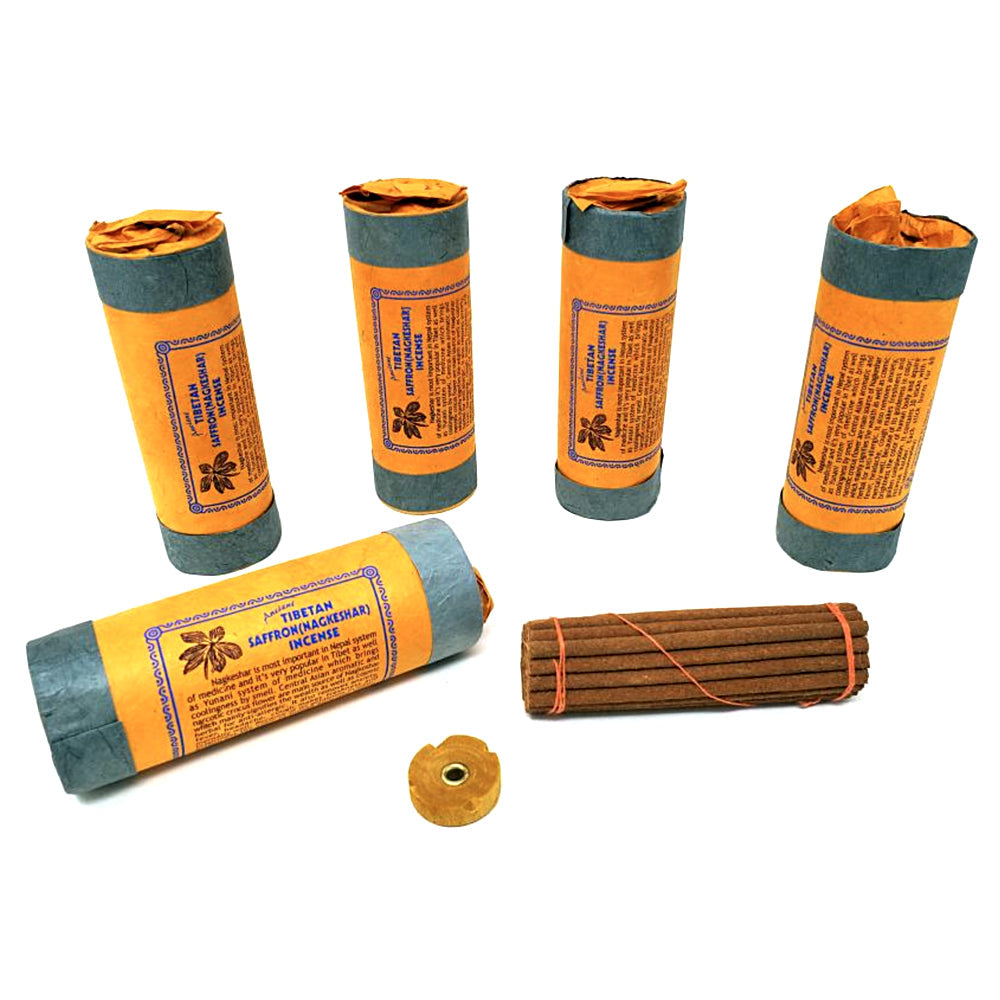 Ancient Tibetan Saffron-Nagkesher Incense (30 stick) 4.5" | Incense | Wiccan Center
