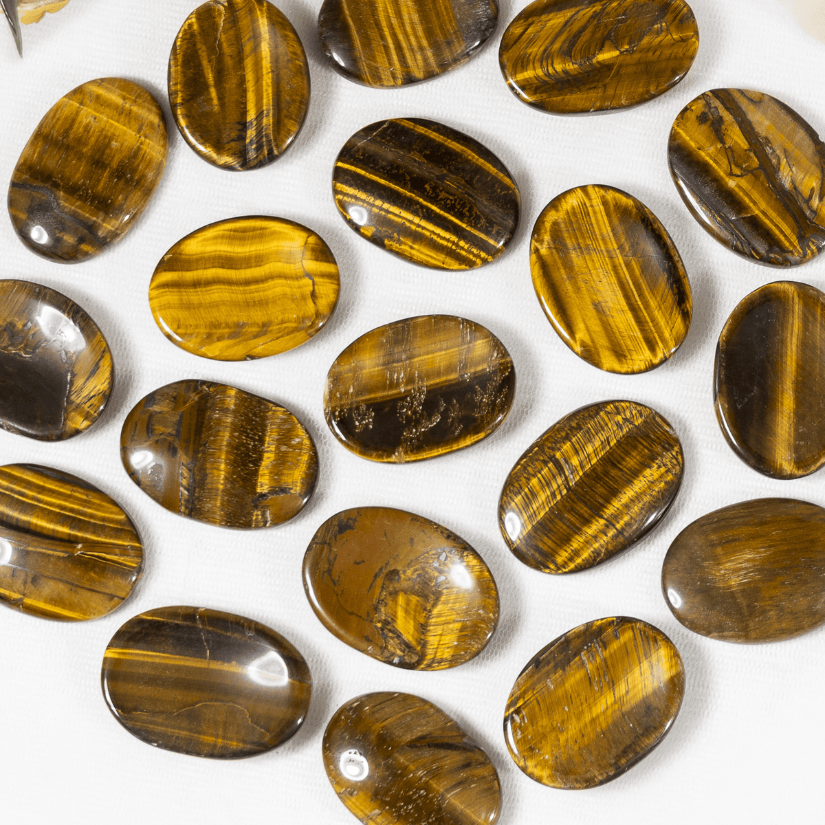 Tiger Eye Pocket Stones (Longevity & Protection)