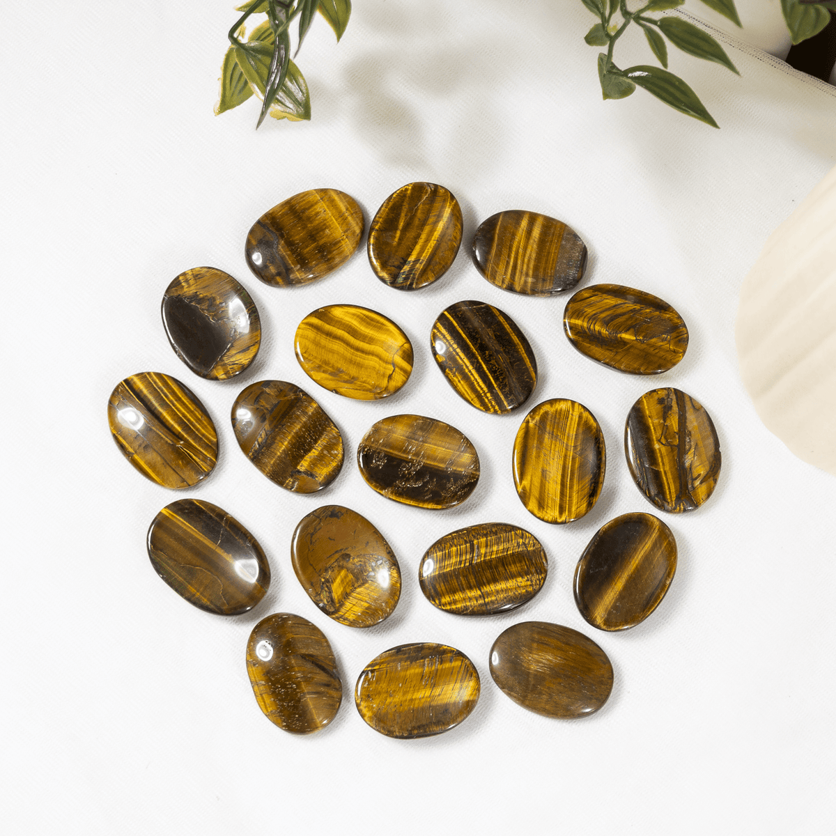 Tiger Eye Pocket Stones (Longevity & Protection)