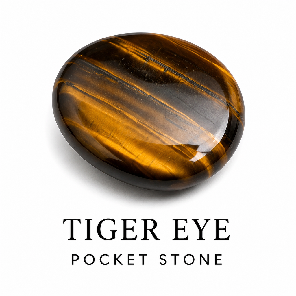 Tiger Eye Flat Stone, Polished Oval Flat Palm Stones.