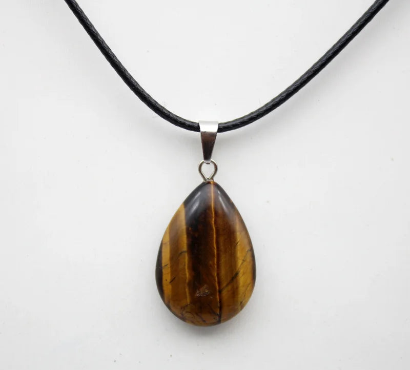 Crystal Teardrop Pendant Necklace | necklace | Wiccan Center