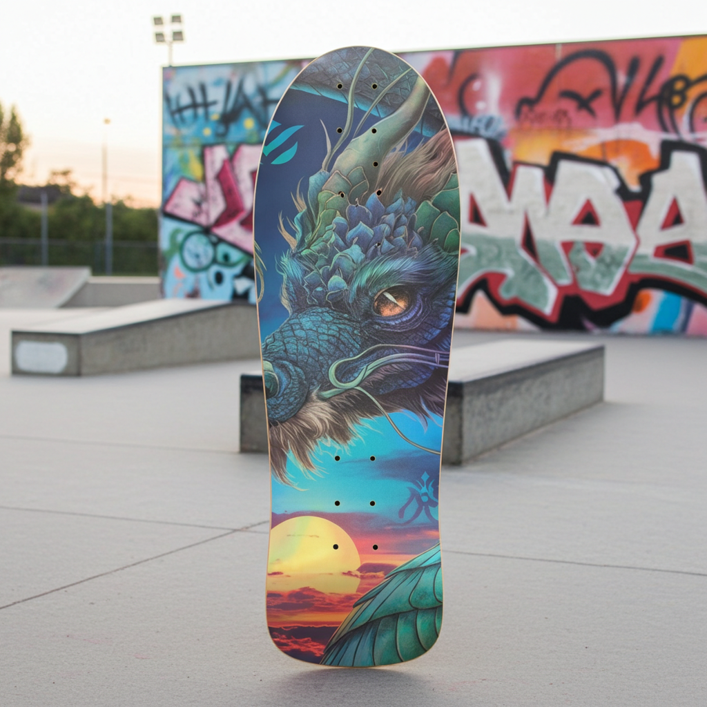 Custom Dragon Power Skateboard – Personalized Dragon Deck | Skateboard | Wiccan Center