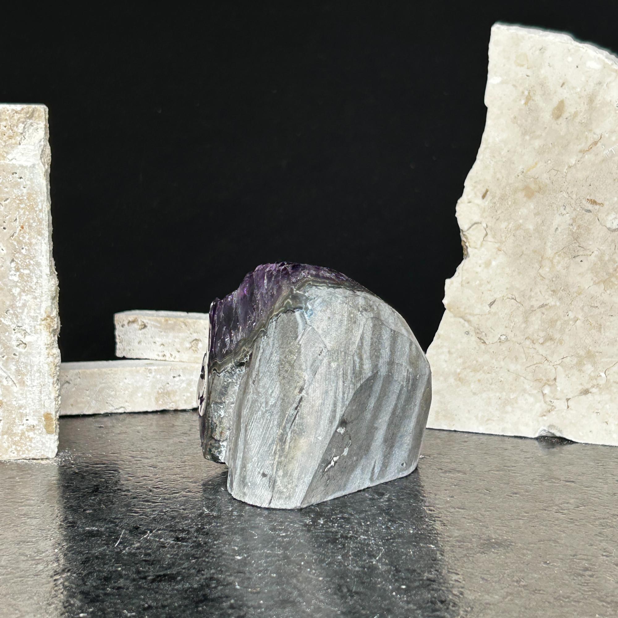 Top Grade Deep Purple Uruguayan Amethyst, Amethyst cluster with agate Formations | Amethyst Geodes | Wiccan Center