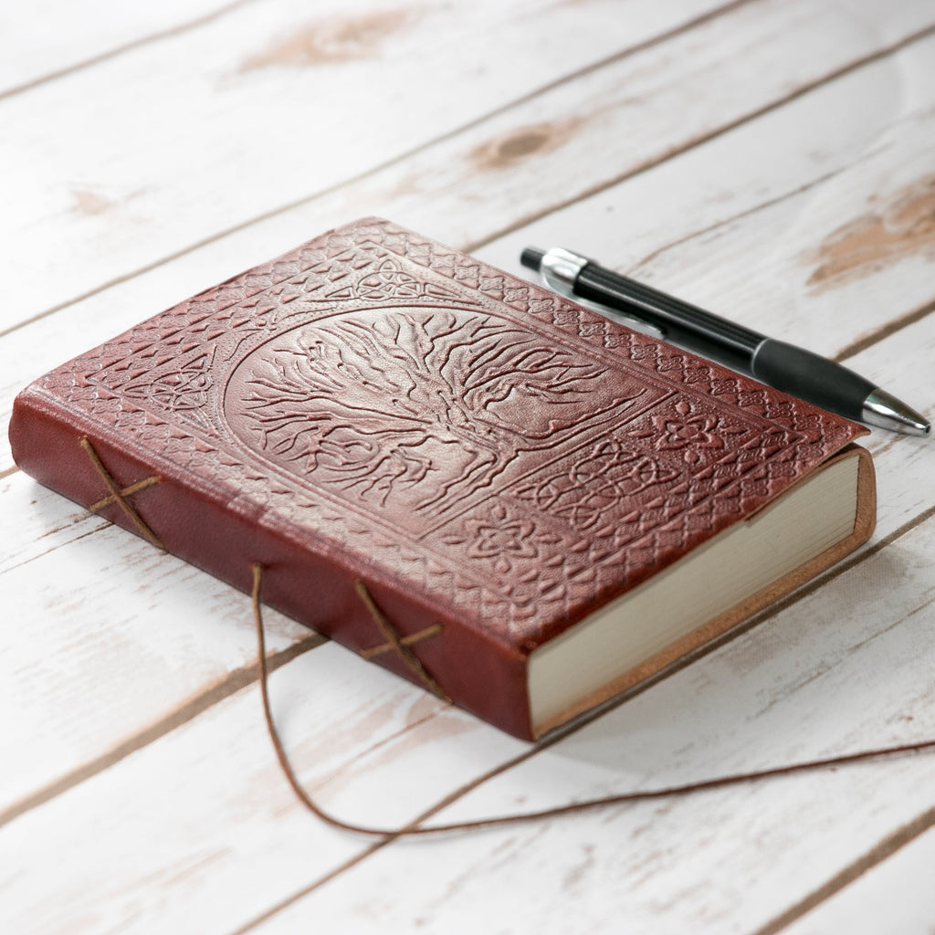 Tree Of Life Handmade Leather Journal | Journal | Wiccan Center