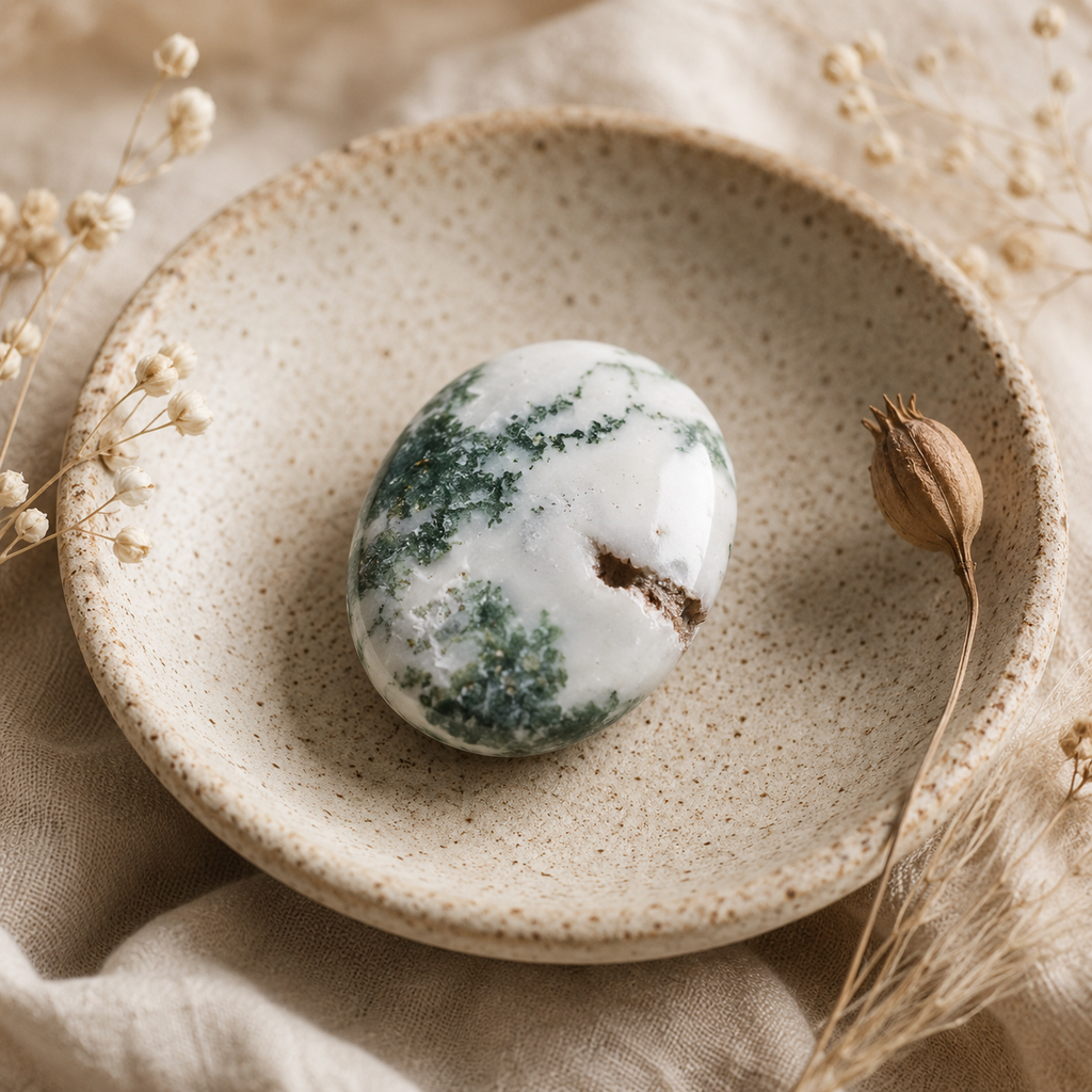 Tree Agate Pocket Stones (Trust and Self-Discipline)