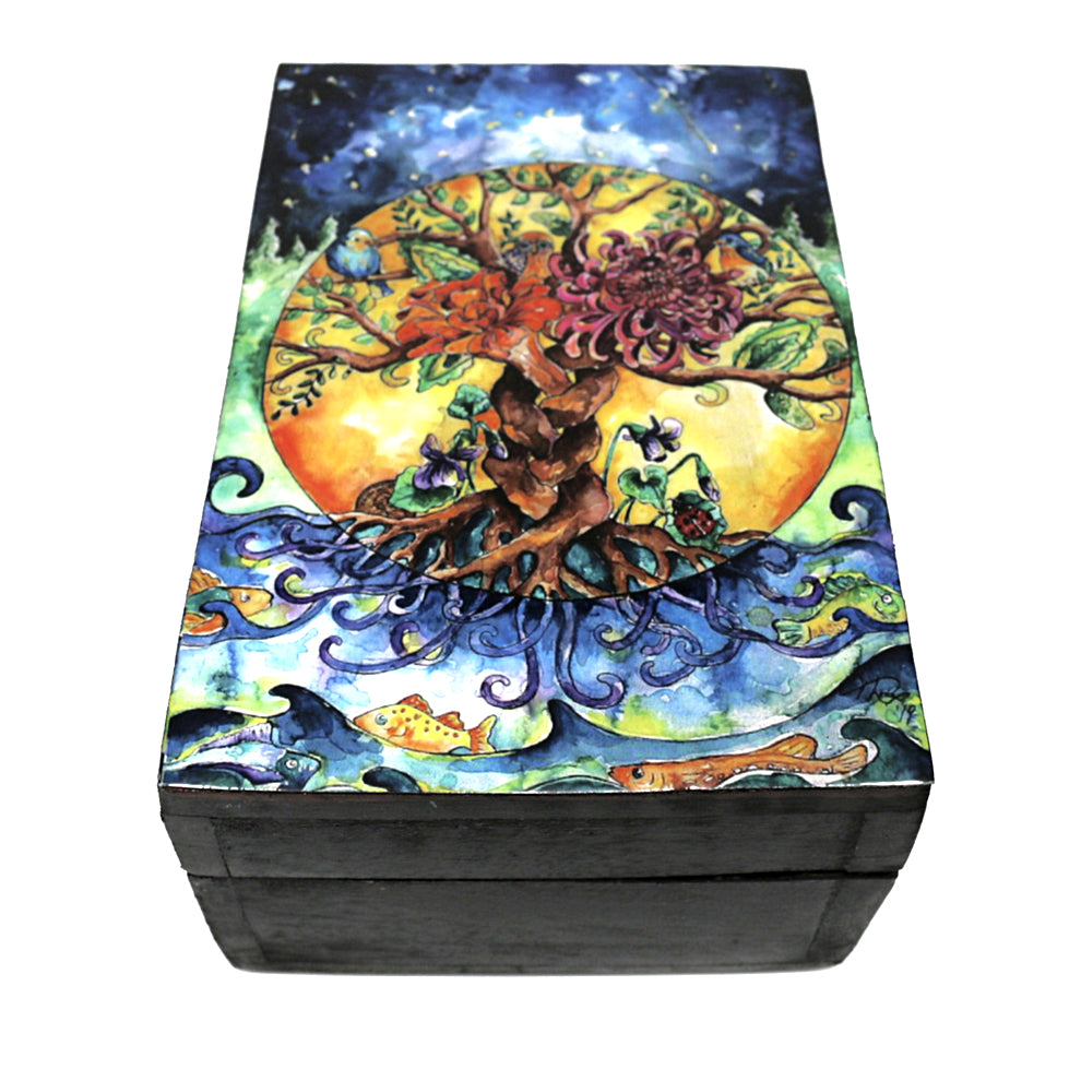 Tree of Life Wooden Box 4" x 6" | wood box | Wiccan Center