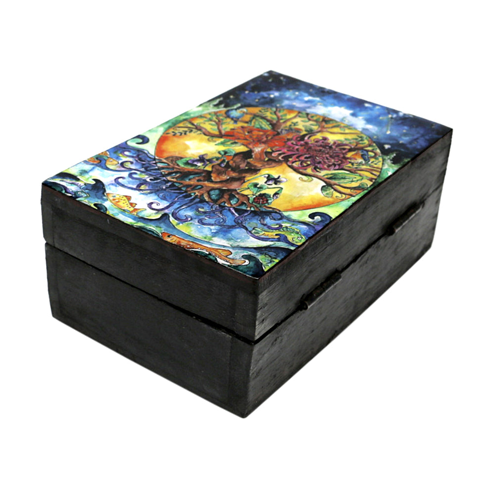 Tree of Life Wooden Box 4" x 6" | wood box | Wiccan Center