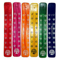 Tree of Life Colorful Painted Wood Ash Catchers | Incense Holder | Wiccan Center