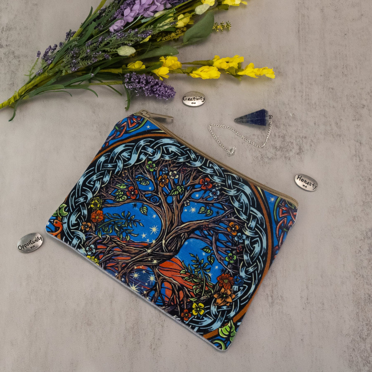 Tree of Life Cosmetic Bag