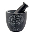 Tree of Life Carved Mortar & Pestle 3" x 3" | Mortar & Pestle | Wiccan Center