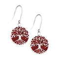 Tree of Life Red Coral Earrings | earrings | Wiccan Center