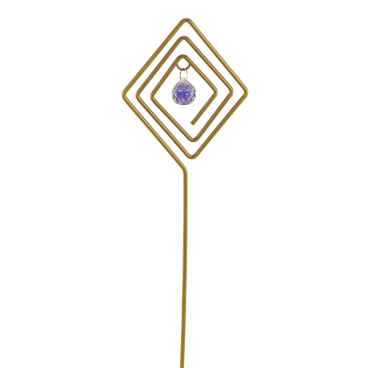 Gold Plant Trellis with Crystal | | Wiccan Center