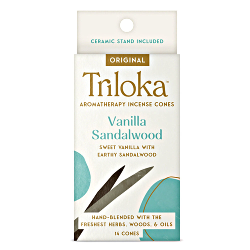 Triloka Vanilla Sandalwood Incense Cones | Incense | Wiccan Center