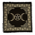 Triple Moon Pentagram Altar Cloth 18" x 18" | Altar Cloth | Wiccan Center