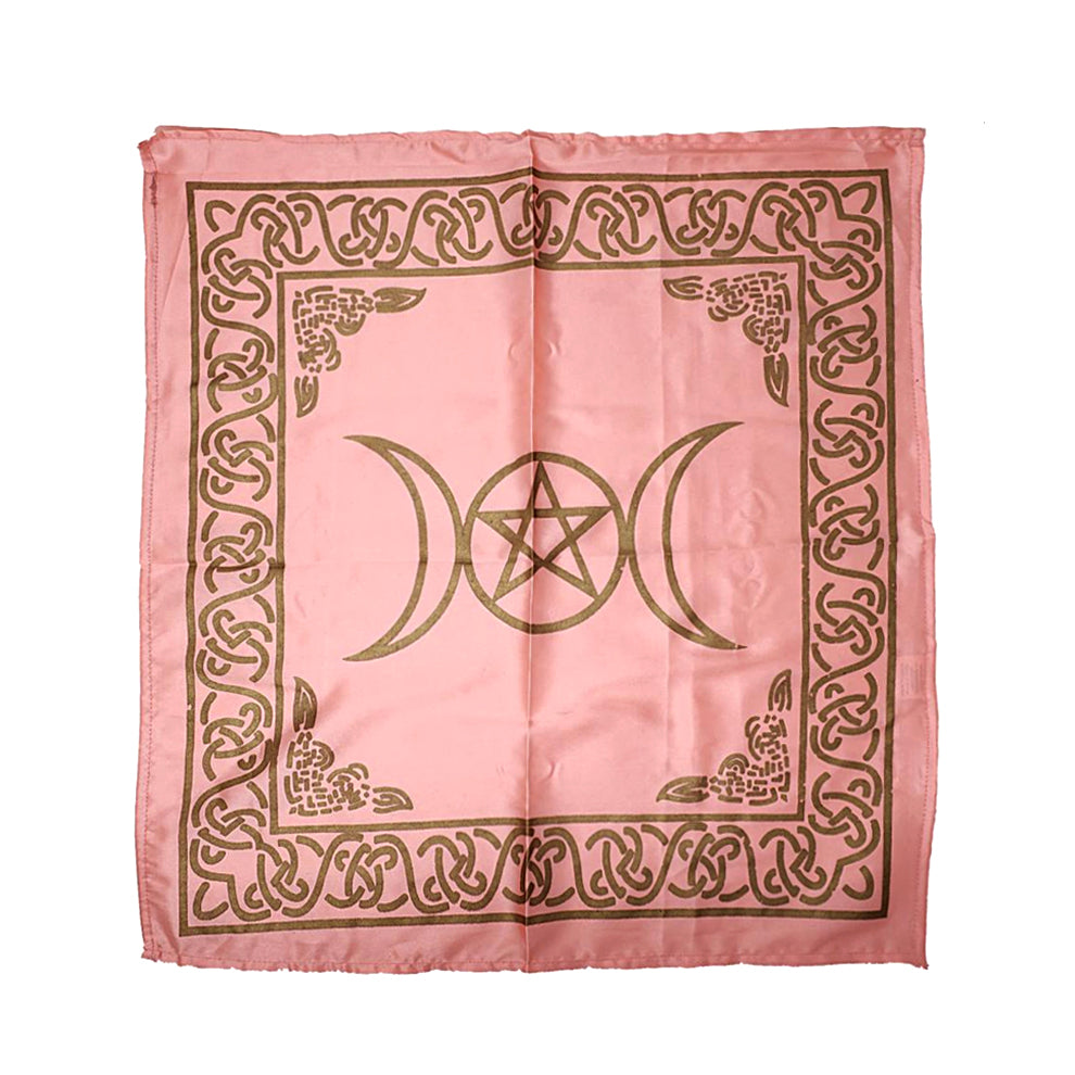 Pentacle Triple Moon Altar Cloth 21" x 21" | Altar Cloth | Wiccan Center
