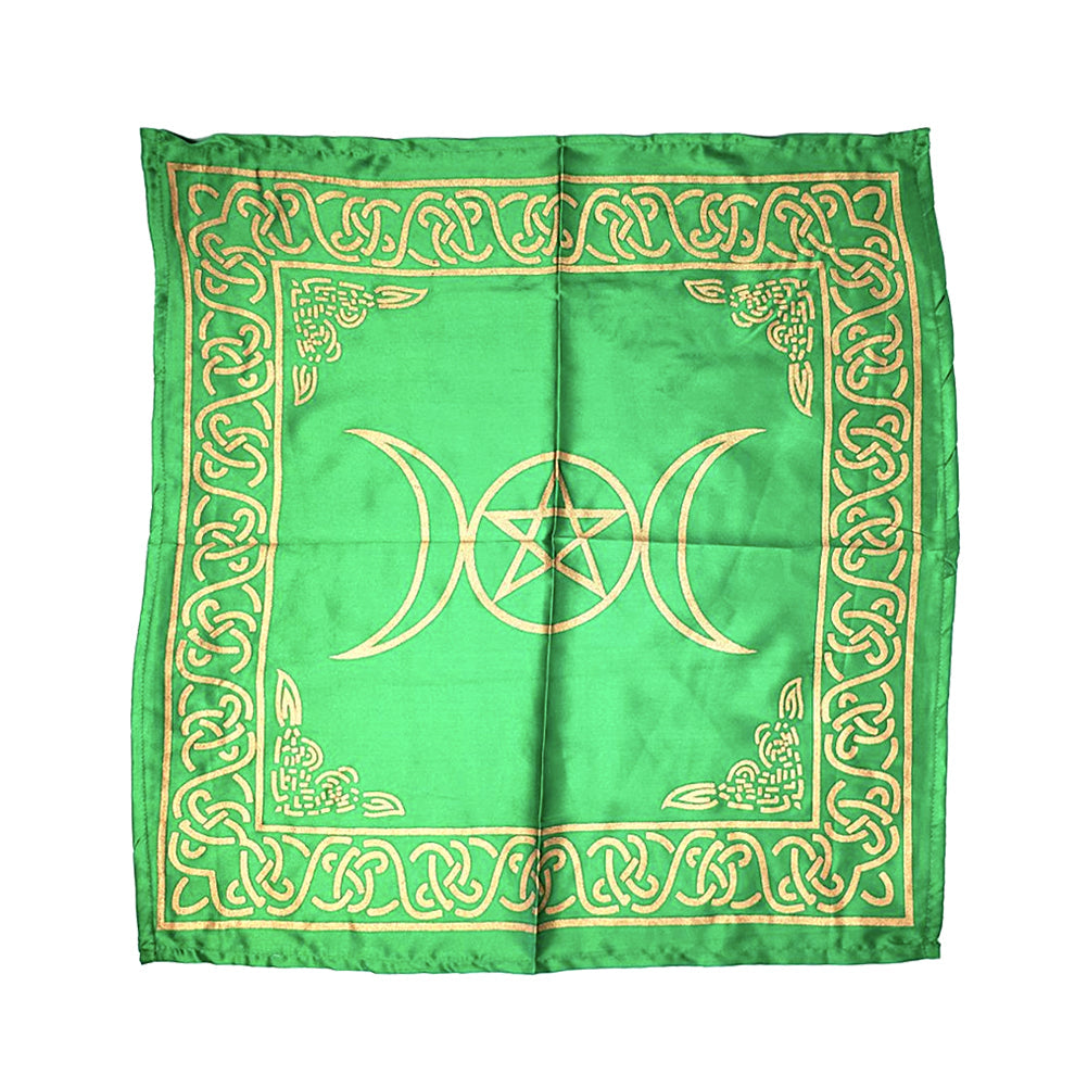 Pentacle Triple Moon Altar Cloth 21" x 21" | Altar Cloth | Wiccan Center