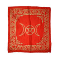 Pentacle Triple Moon Altar Cloth 21" x 21" | Altar Cloth | Wiccan Center