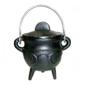 Cast Iron Cauldron - Triple Moon 4.5" | Cauldrons | Wiccan Center