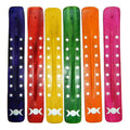 Triple Moon Colorful Painted Wood Ash Catchers | Incense Holder | Wiccan Center
