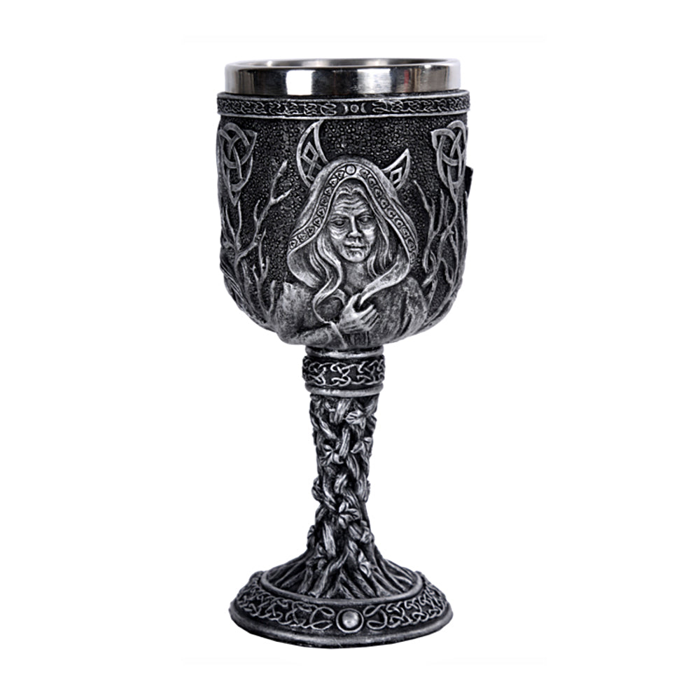 Triple Moon Goddess Chalice | Goblet | Wiccan Center
