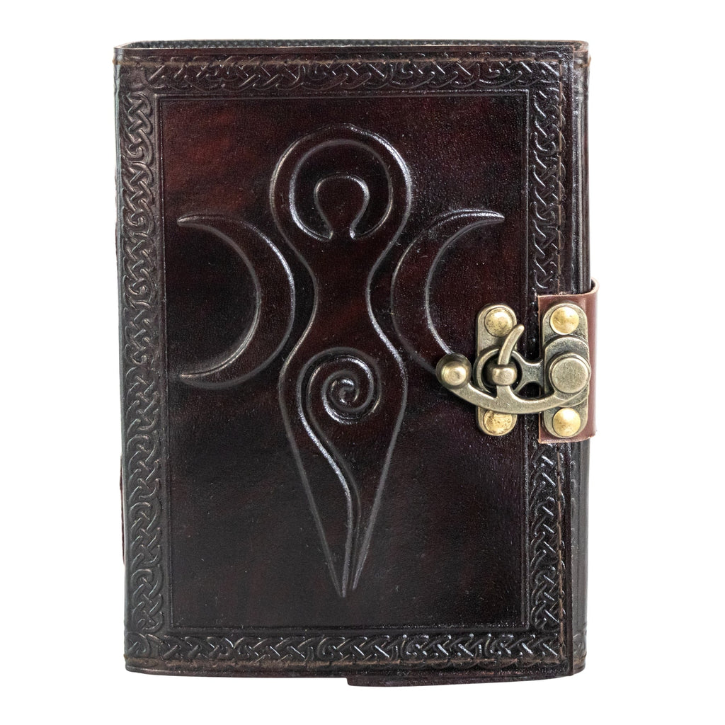 Triple Moon Goddess Leather Journal | Joural | Wiccan Center