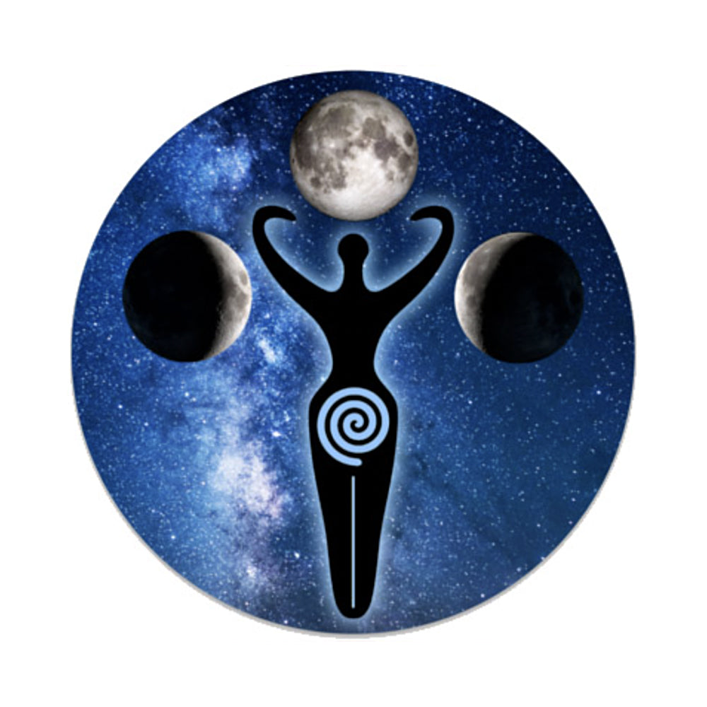Triple Moon Goddess Sticker 4" | Decal | Wiccan Center