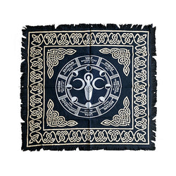 Goddess with Moon Phase & Wicca Calendar Altar Cloth 24" x 24" | Altar Cloth | Wiccan Center