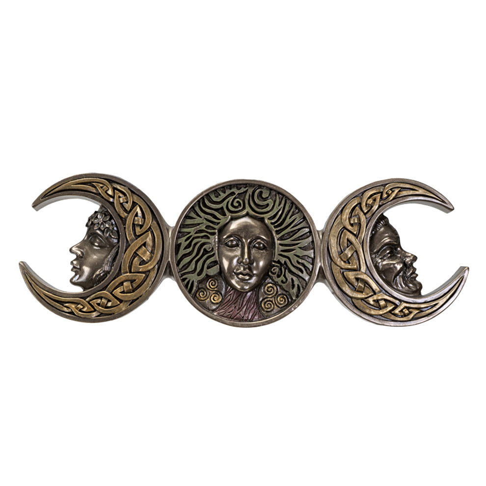 Triple Moon Goddess - Maiden/Mother/Crone plaque | plaque | Wiccan Center
