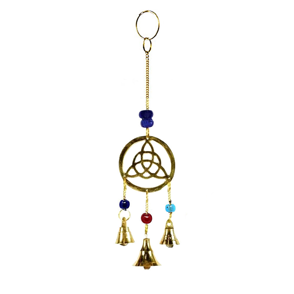 Triquetra Chime | Hanging Bells | Wiccan Center
