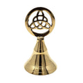 Triquetra Brass Altar Bell 4" | Altar Bell | Wiccan Center