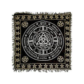 Triquetra Pentacle in Gold & Silver Altar Cloth 36" x 36" | Altar Cloth | Wiccan Center