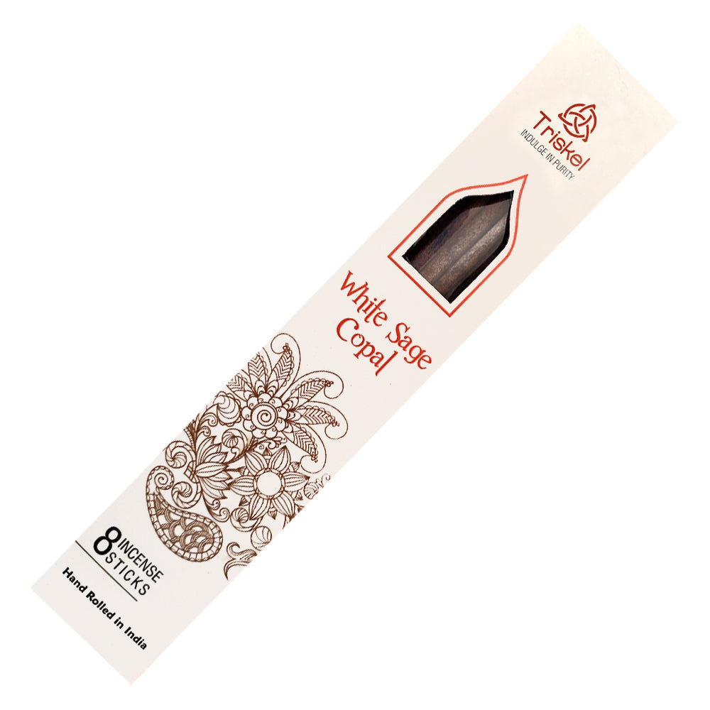 Triskel Resin Incense Sticks - White Sage Copal | Incense | Wiccan Center