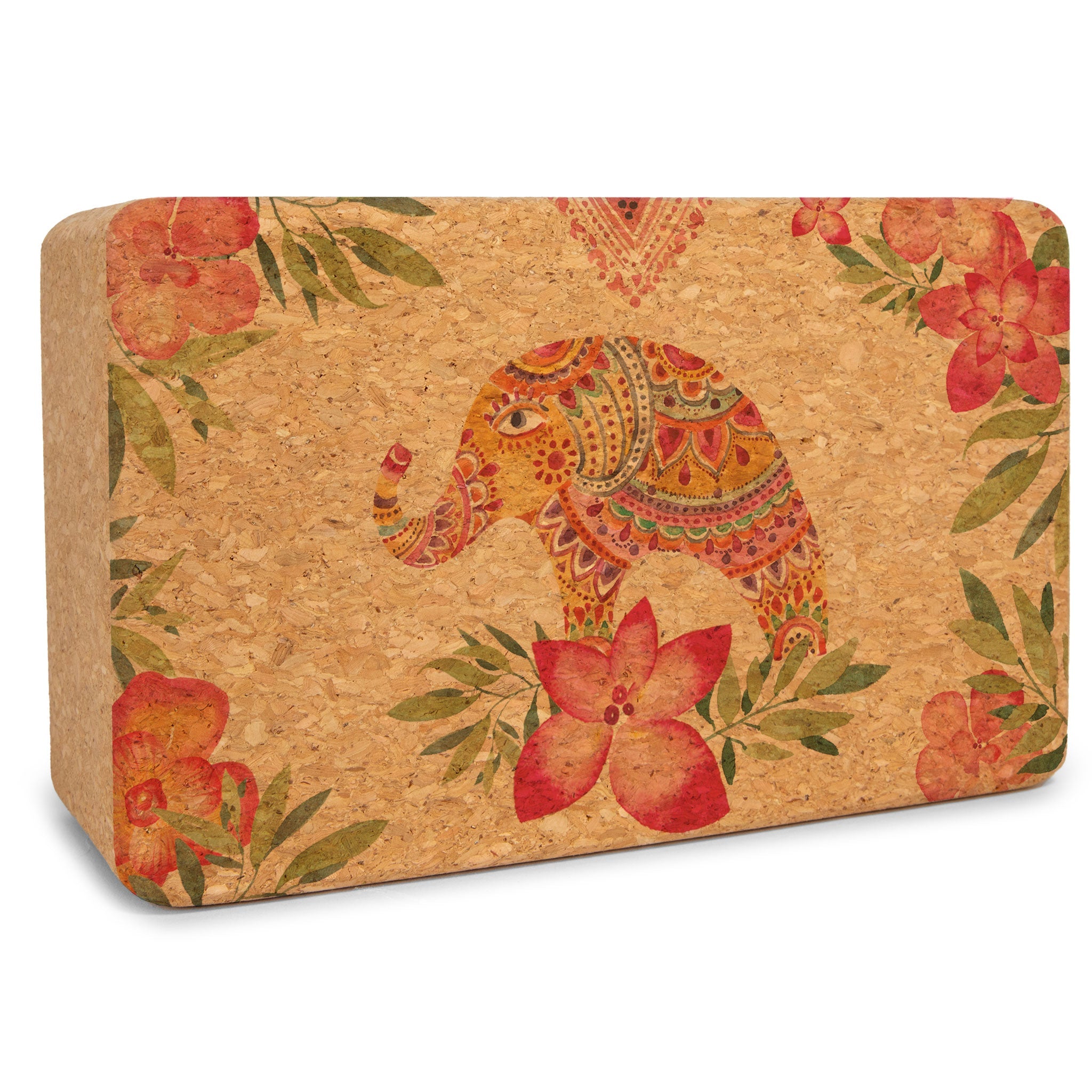 Tropical Vibes Cork Yoga Block | Yoga & Pilates Blocks | Wiccan Center