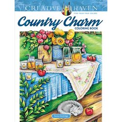 Creative Haven Country Charm Coloring Book - Paperback | Books | Wiccan Center