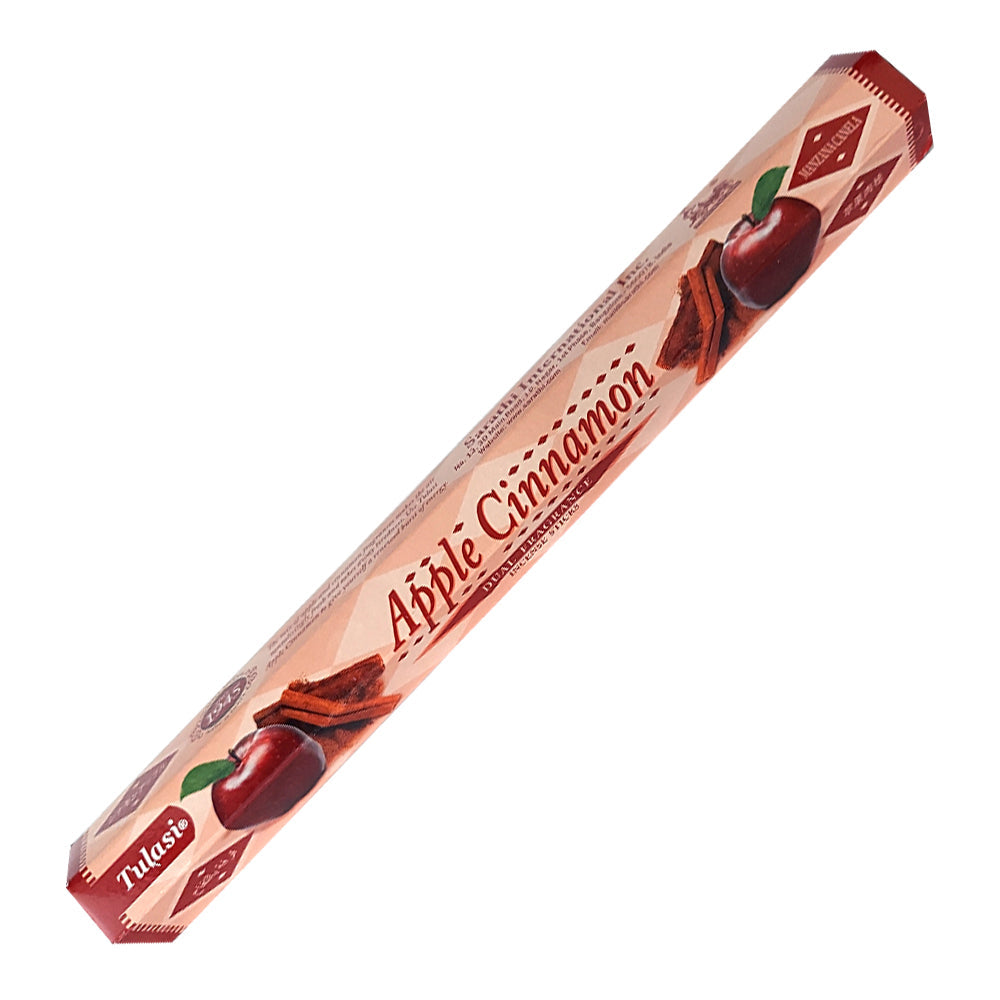 Tulasi Apple Cinnamon Dual Fragrance Incense Sticks | Incense | Wiccan Center