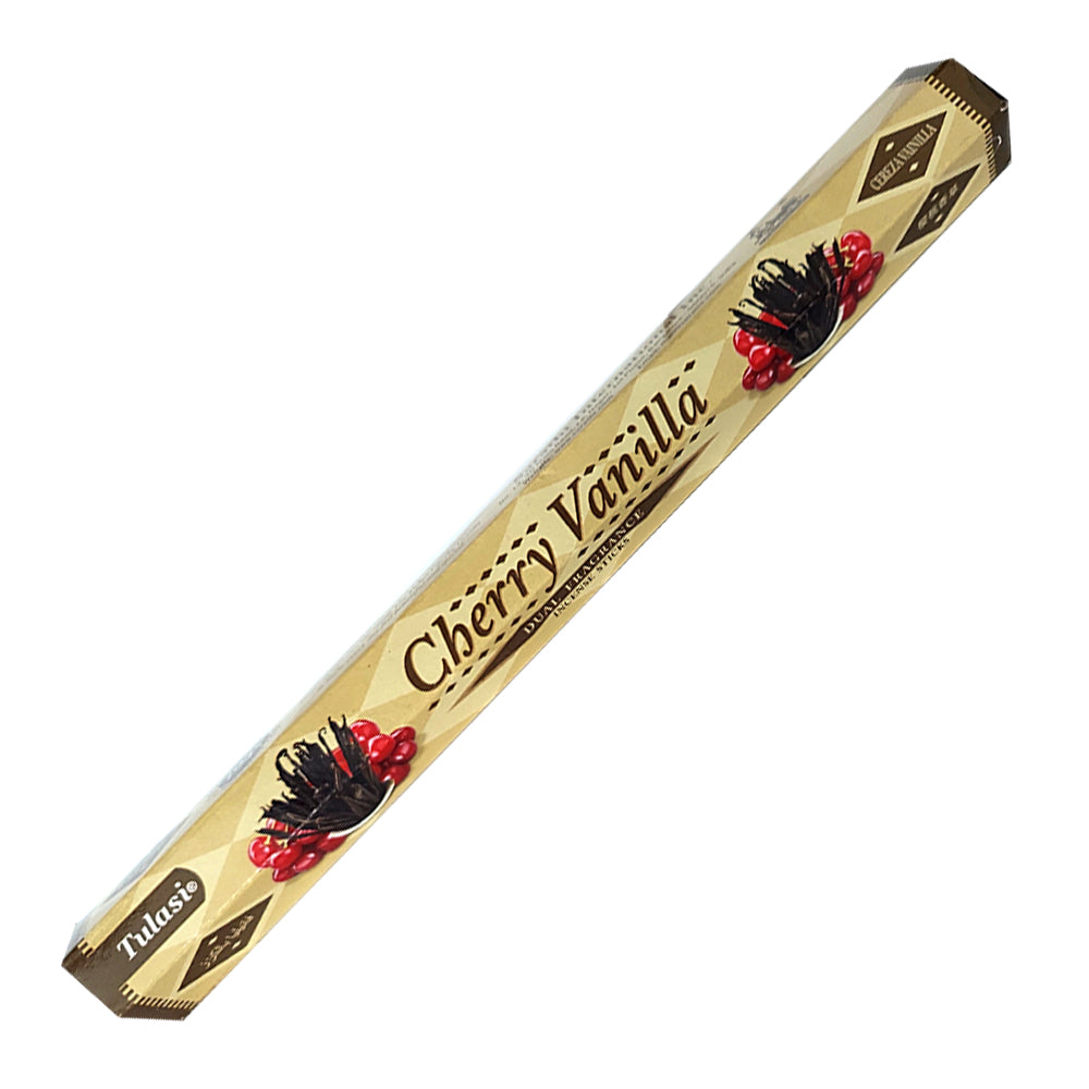 Tulasi Cherry Vanilla Dual Fragrance Incense Sticks | Incense | Wiccan Center