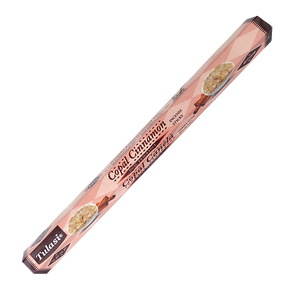 Tulasi Copal Cinnamon Dual Fragrance Incense Sticks | Incense | Wiccan Center