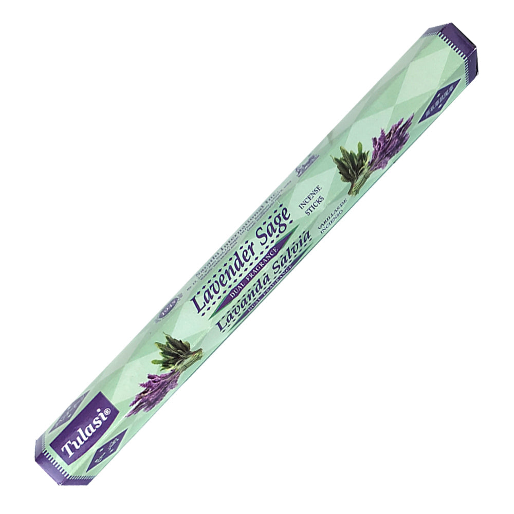 Tulasi Lavender Sage Dual Fragrance Incense Sticks | Incense | Wiccan Center