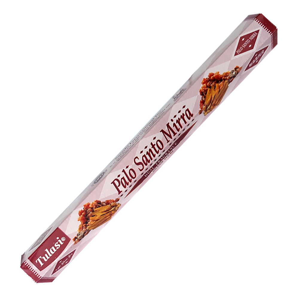 Tulasi Palo Santo Myrrh Dual Fragrance Incense Sticks | Incense | Wiccan Center