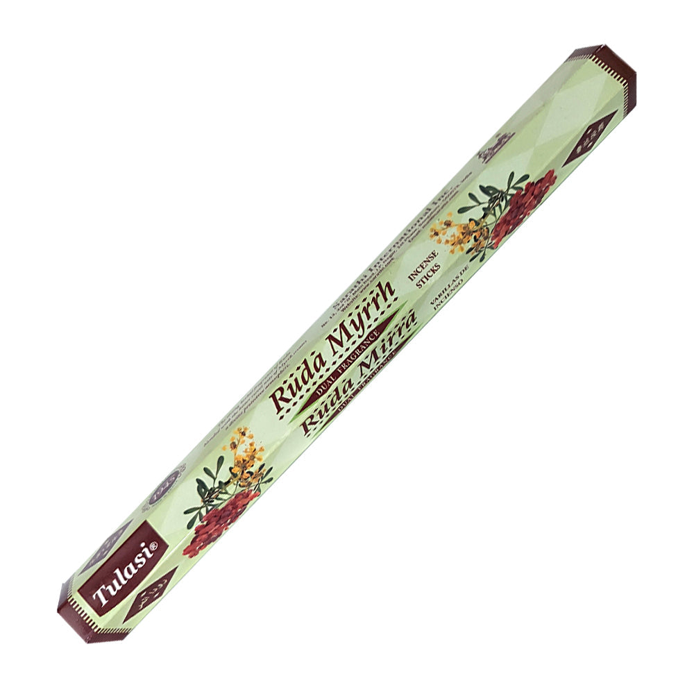 Tulasi Ruda Myrrh Dual Fragrance Incense Sticks | Incense | Wiccan Center