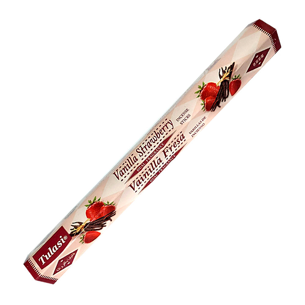 Tulasi Vanilla Strawberry Dual Fragrance Incense Sticks | Incense | Wiccan Center