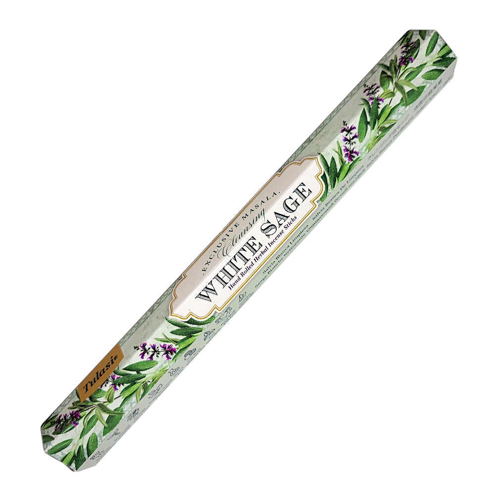 Tulasi Exclusive Masala Cleansing White Sage Incense Sticks | Incense | Wiccan Center
