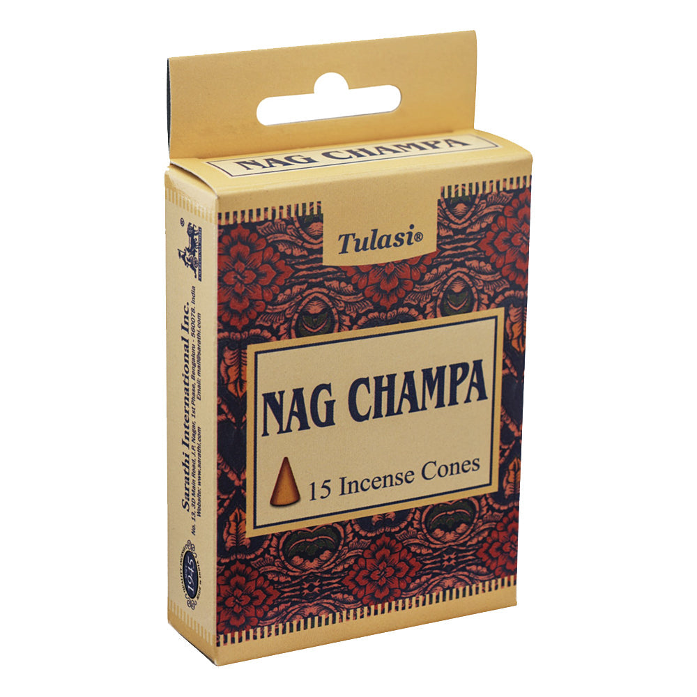 Tulasi Nag Champa Incense Cones | Incense | Wiccan Center