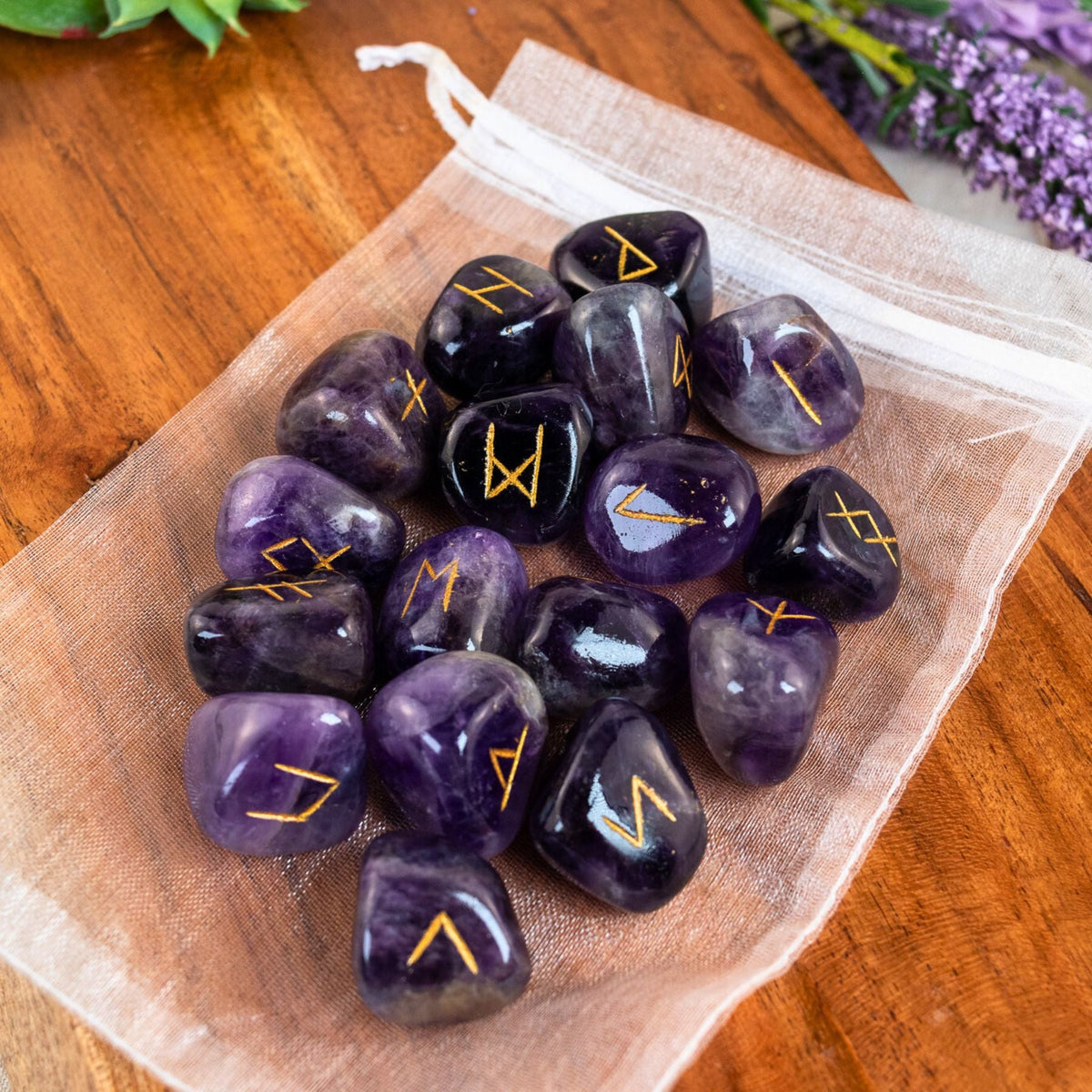 Crystal Rune Set | | Wiccan Center