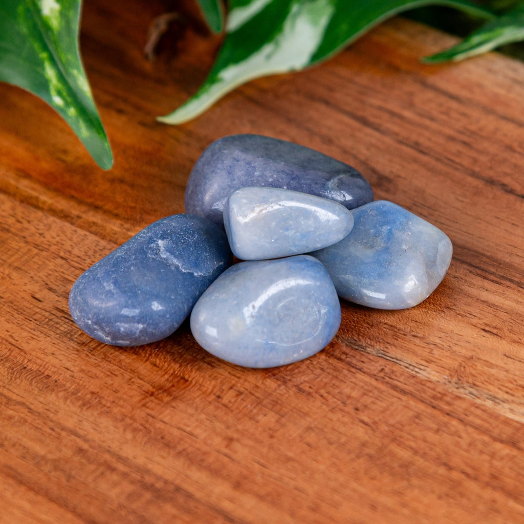 Blue Quartz Tumbled 1lb | Rocks & Fossils | Wiccan Center