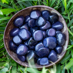 Blue Goldstone Tumbled 1lb | Rocks & Fossils | Wiccan Center