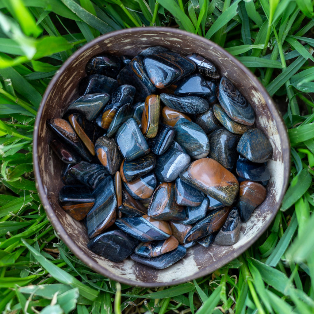 Blue Tiger's Eye Tumbled 1lb | Rocks & Fossils | Wiccan Center