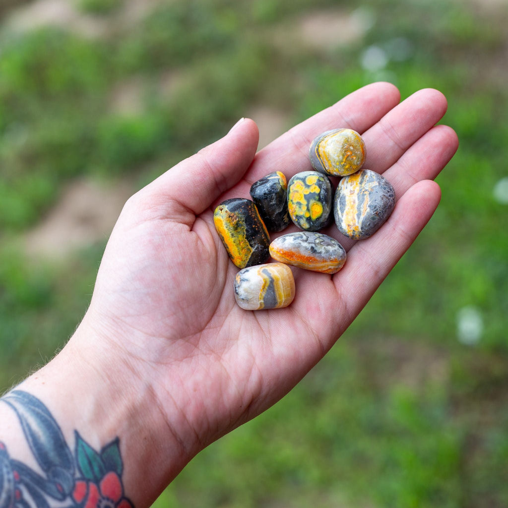 Bumblebee Jasper Tumbled